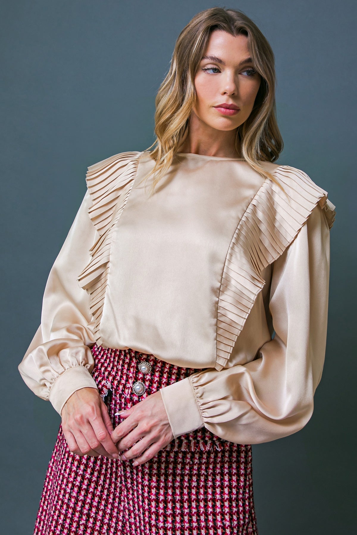 THINK OF ME WOVEN TOP Flying Tomato